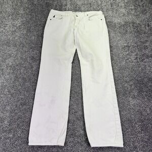Big Star Jeans Womens 31R White Kate Mid Rise Straight Denim Casual Western
